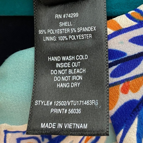 Enfocus Studio Blue Design Midi Dress Women’s 10 - Picture 7 of 8